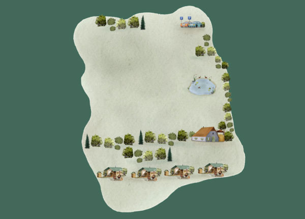 Lageplan von BoerenBed Glastonbury Hill Farm