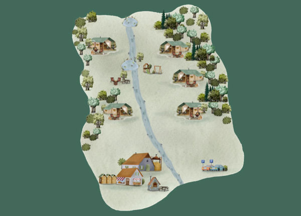 Lageplan von BoerenBed Hilserhof