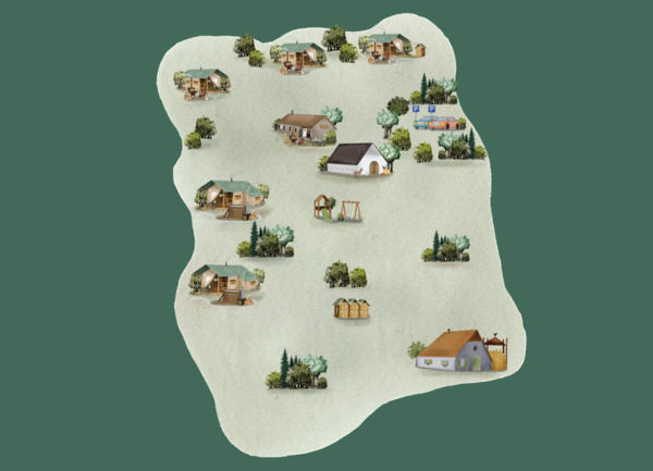 Lageplan von BoerenBed Hoeve de Betuwe