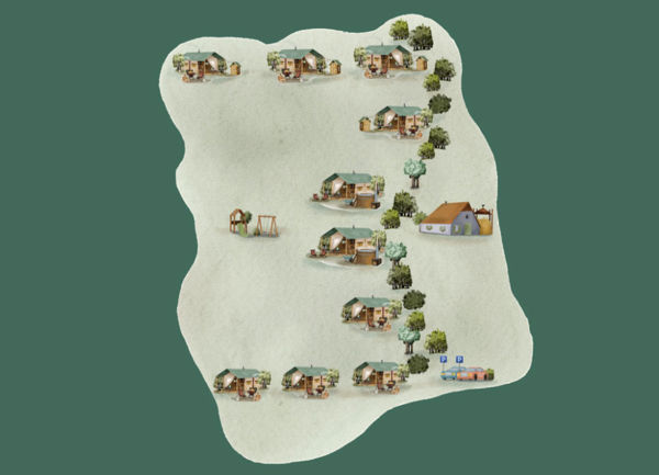 Lageplan von BoerenBed Hoeve De Pippert