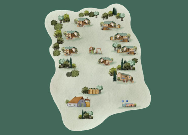 Lageplan von BoerenBed 't Boshuis