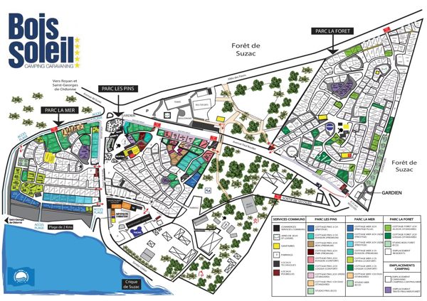 Lageplan von Bois Soleil