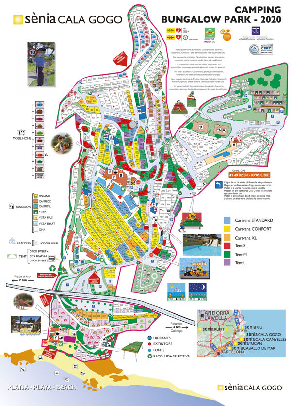 Lageplan von Cala Gogo (Spanje)