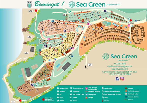 Lageplan von Cala Llevado