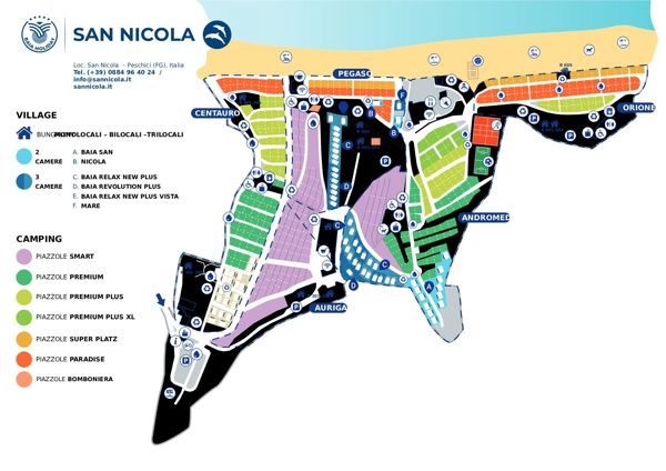 Lageplan von Centro Turistico San Nicola