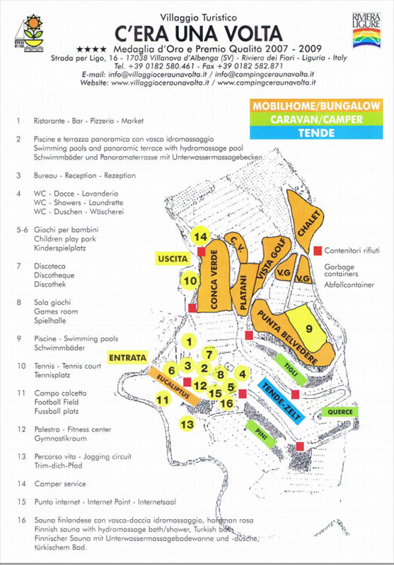 Lageplan von C'Era una Volta