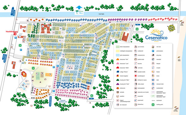 Lageplan von Cesenatico