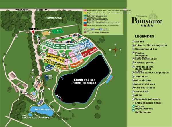 Lageplan von Château de Poinsouze