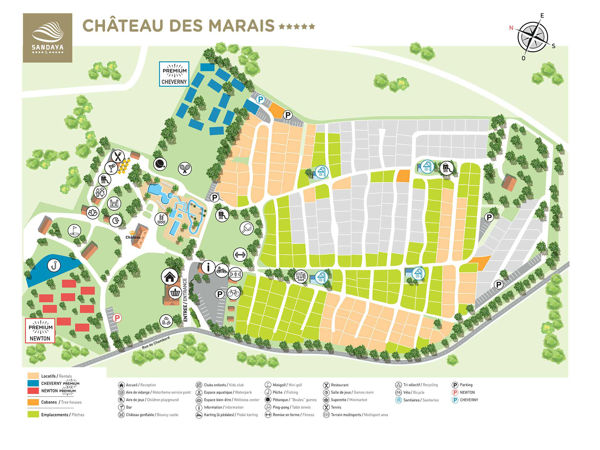 Lageplan von Château des Marais