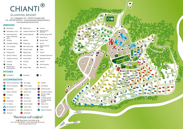 Lageplan von Chianti Glamping Resort