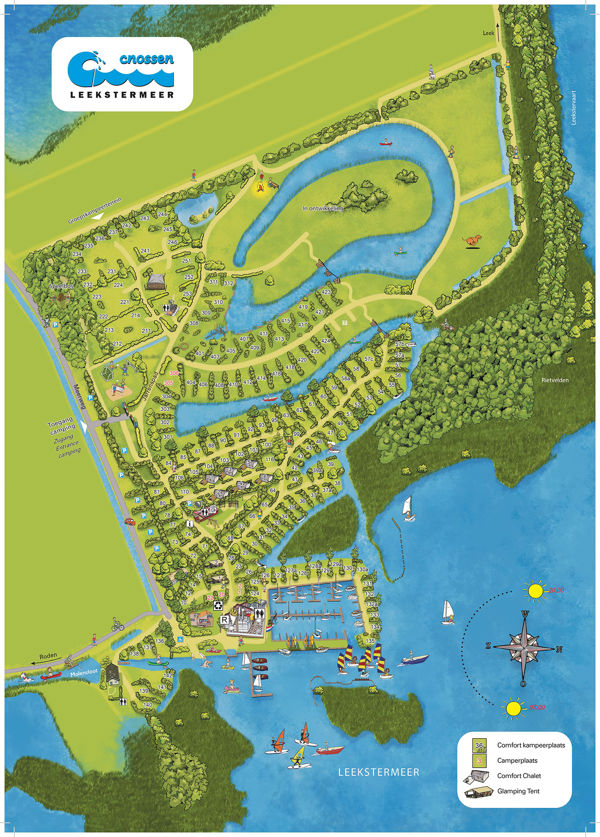 Lageplan von Cnossen Leekstermeer