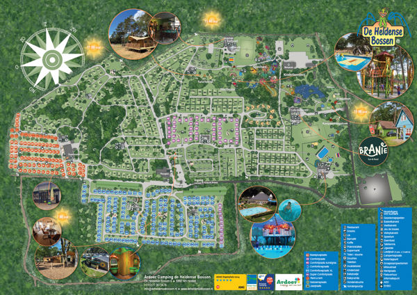 Lageplan von De Heldense Bossen