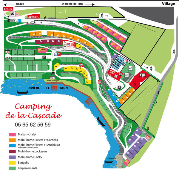 Lageplan von De La Cascade (Aveyron)