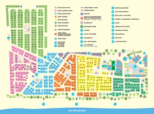 Lageplan von De La Plage et le Bord de Mer