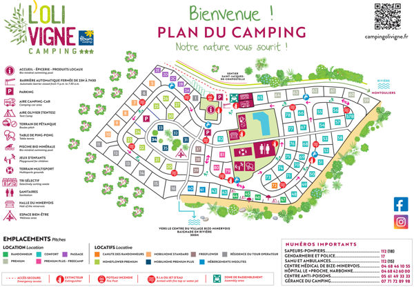 Lageplan von de l'Olivigne
