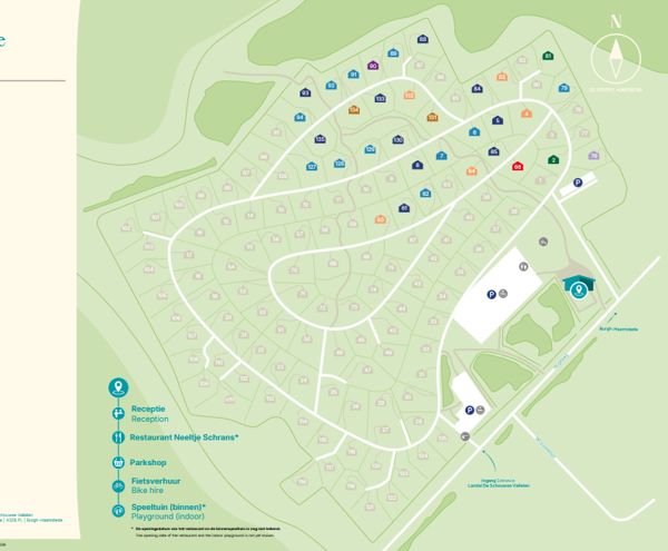 Lageplan von De Schouwse Valleien