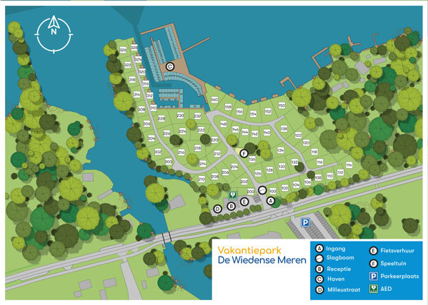 Lageplan von De Wiedense Meren