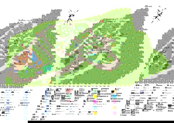 Lageplan von Des Bastides