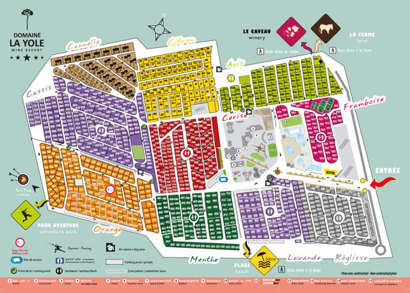 Lageplan von Domaine de la Yole
