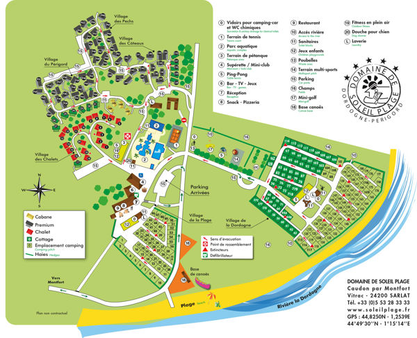 Lageplan von Domaine de Soleil Plage