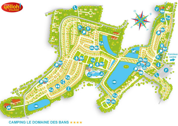 Lageplan von Domaine des Bans