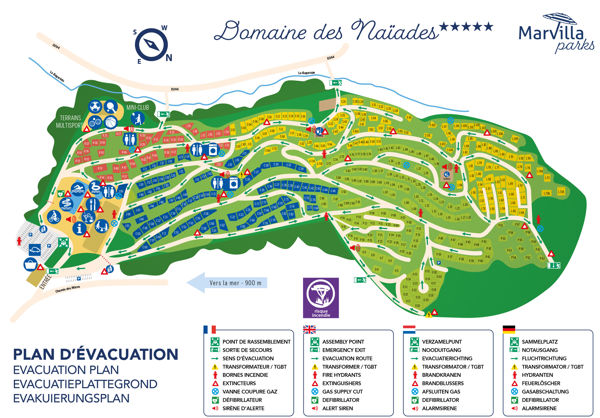 Lageplan von Domaine des Naïades