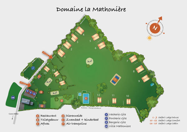 Lageplan von Domaine la Mathonière