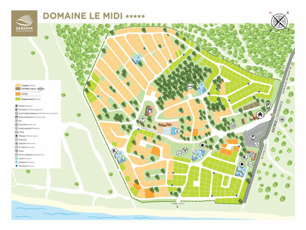 Lageplan von Domaine le Midi