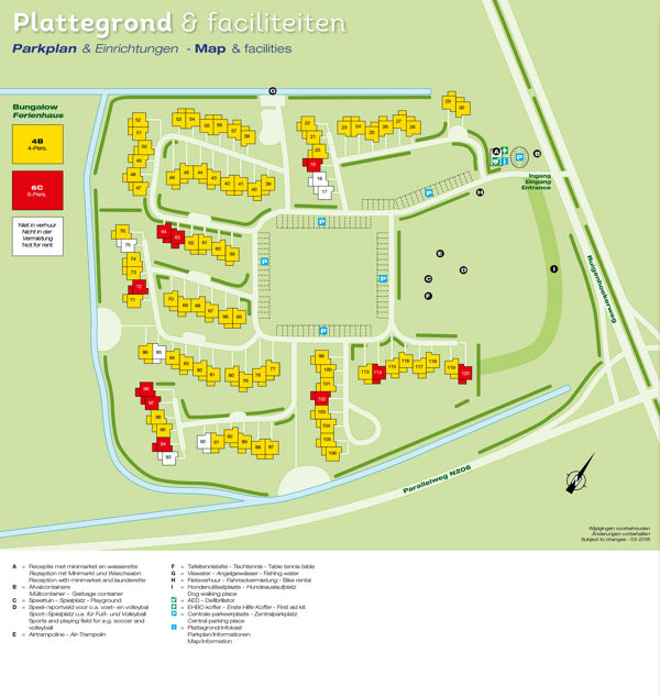 Lageplan von Duinresort Dunimar