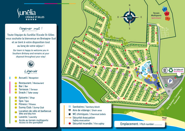 Lageplan von Escale St. Gilles