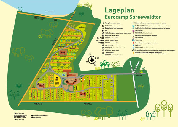 Lageplan von EuroCamp Spreewaldtor