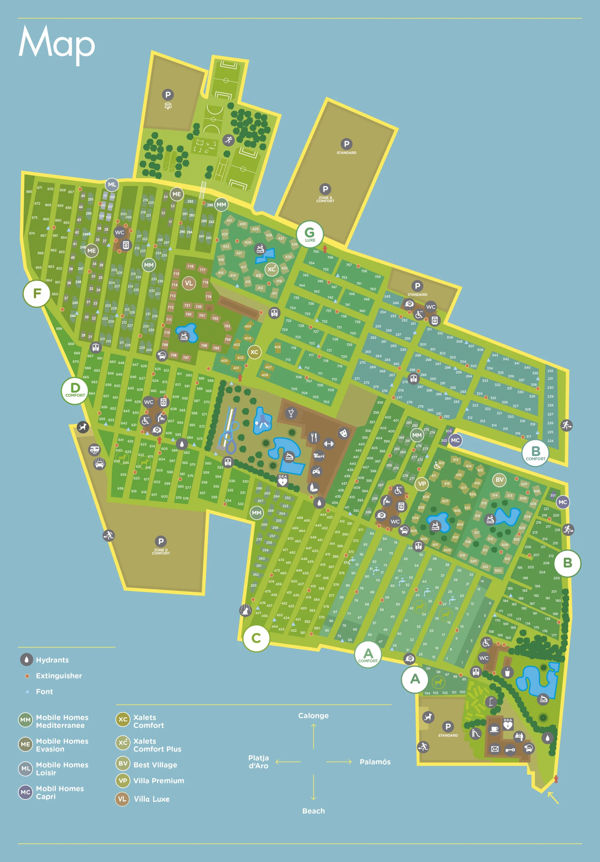 Lageplan von Eurocamping (Costa Brava)