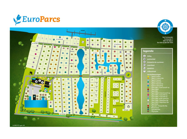 Lageplan von EuroParcs Bad Hulckesteijn
