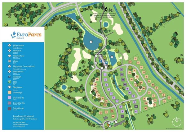 Lageplan von EuroParcs Cadzand-Bad