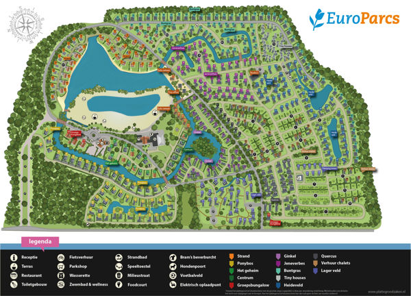 Lageplan von EuroParcs De Zanding
