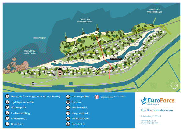 Lageplan von EuroParcs Hindeloopen