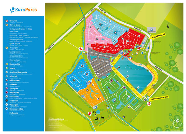 Lageplan von EuroParcs Limburg