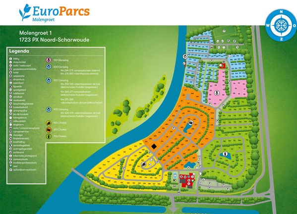 Lageplan von EuroParcs Molengroet