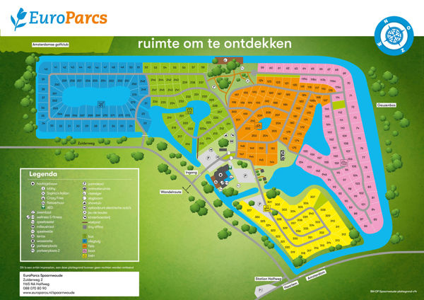 Lageplan von EuroParcs Spaarnwoude