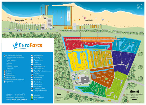 Lageplan von EuroParcs Zuiderzee