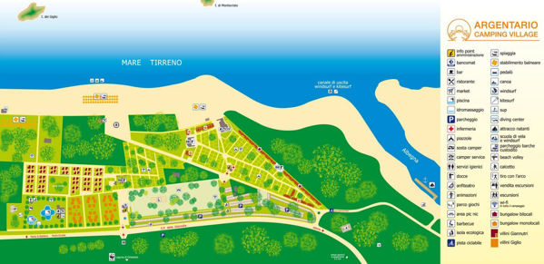 Lageplan von Gitavillage Argentario