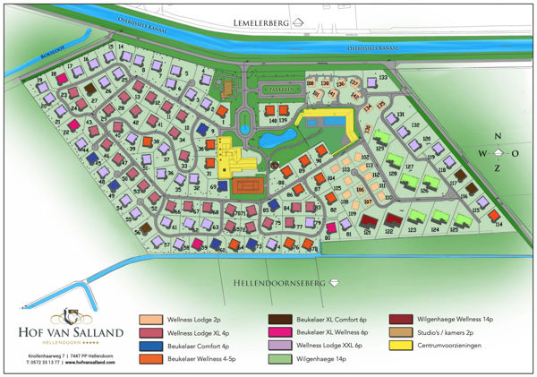 Lageplan von Hof van Salland