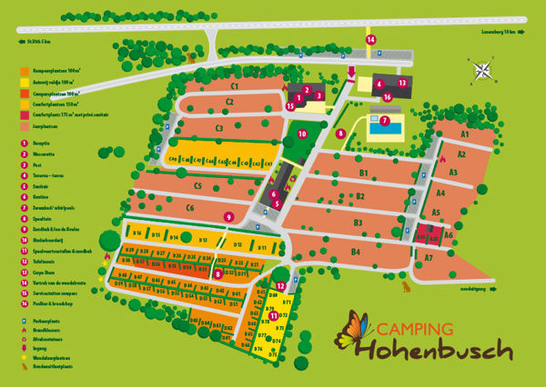 Lageplan von Hohenbusch