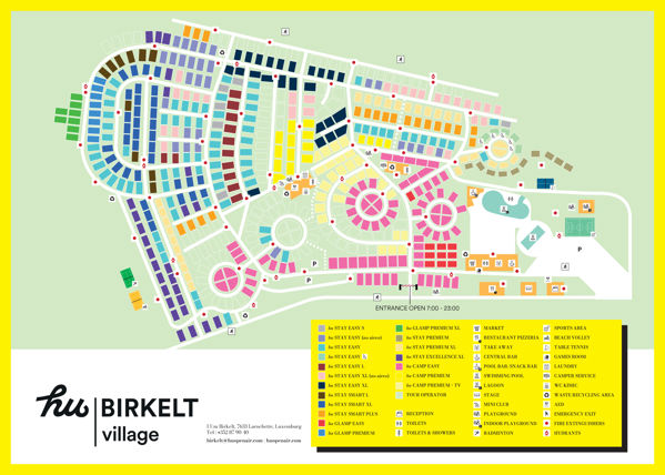 Lageplan von hu Birkelt village