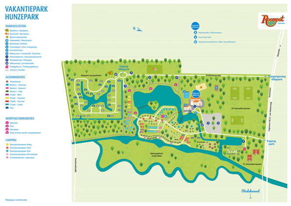 Lageplan von Hunzepark