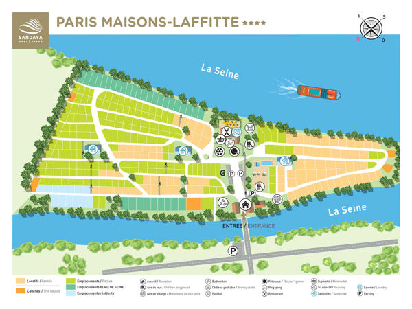 Lageplan von International de Maisons Laffitte