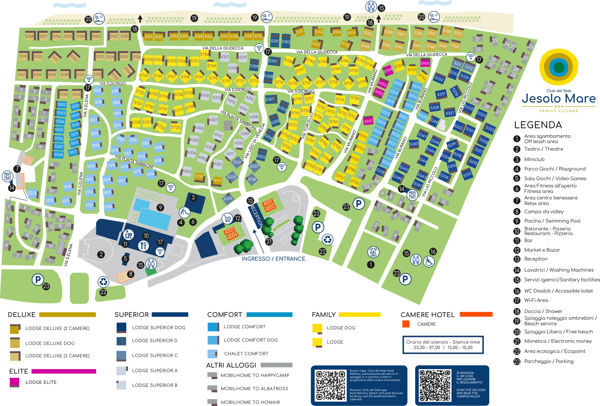 Lageplan von Jesolo Mare Family Village