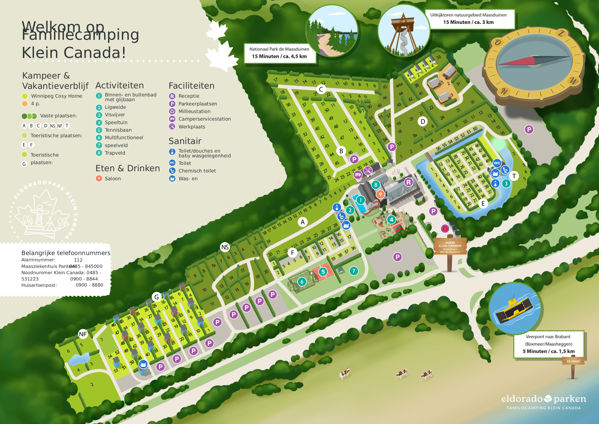 Lageplan von Klein Canada
