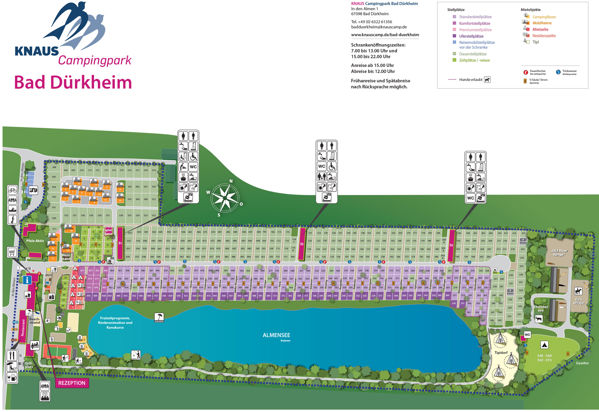 Lageplan von Knaus campingpark Bad Dürkheim
