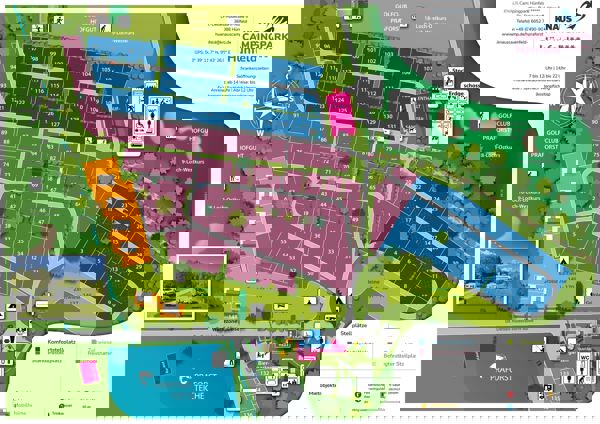 Lageplan von Knaus campingpark Hünfeld